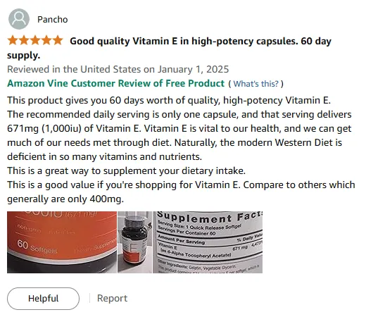 High-Potency Vitamin E: 60-Day Supply for Optimal Health