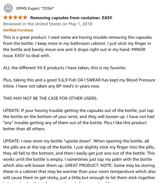 Vitamin E Capsules Review: BP Control & Easy Storage Tips