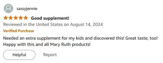 Kids Love Mary Ruth's Tasty Vitamin B Boost!