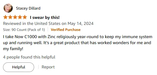 Now C1000 + Zinc Boosts Immunity Year-Round