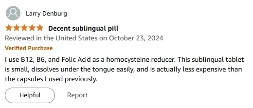 Affordable Sublingual B12 B6 for Homocysteine Control