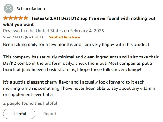 Cherry-Flavored Vitamin B with Clean Ingredients - Review