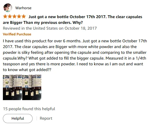 Vitamin D3 Capsule Change: More Powder in New Batch?