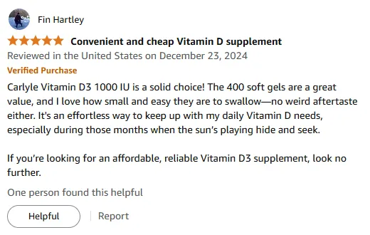 Vitamin D3 1000 IU: Affordable Easy-Swallow Softgels