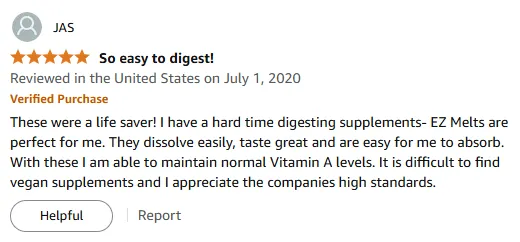 Vegan Vitamin A Supplements: Easy Absorption & Great Taste