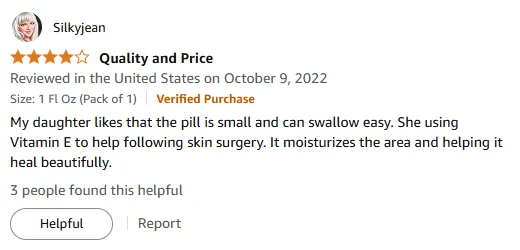 Vitamin E Pills for Skin Recovery: Easy-Swallow & Healing