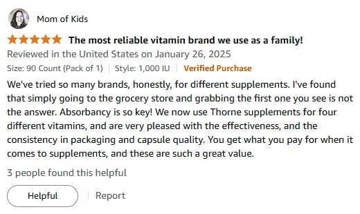 Thorne Vitamin D: Superior Absorbency & Value Verified