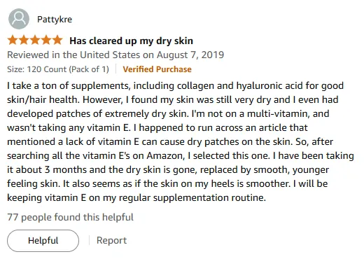 Vitamin E Saved My Dry Skin - Supplement Results