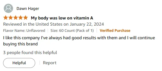 Trusted Vitamin A Brand with Proven Results – My Review