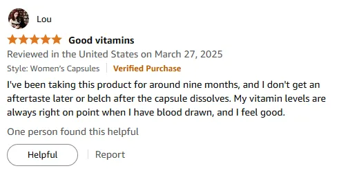 9-Month Vitamin B: No Aftertaste, Blood-Tested Efficacy