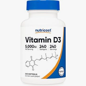 Vitamin D3 5000IU Softgels 240 Count